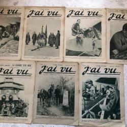 LOT 7 revues J'AI VU  n° 16, 17 & 19 à 23 de mars et avril 1915, 1ère guerre mondiale 1914 1918
