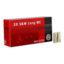 Cartouches GECO 32 SMITH & WESSON LONG WAD CUTTER 100grs WC - Boite de 50 unités