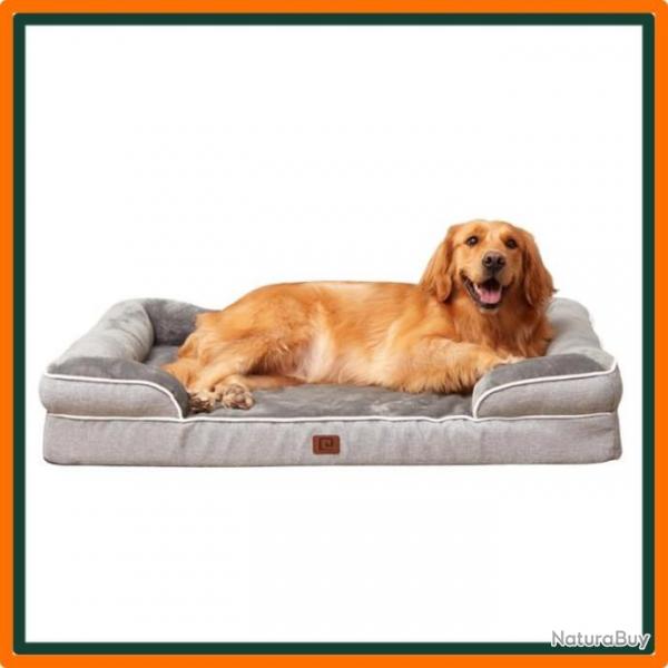 Canap pour chien XL  mmoire de forme - L 112 x l 81 x H 15 cm - Livraison gratuite