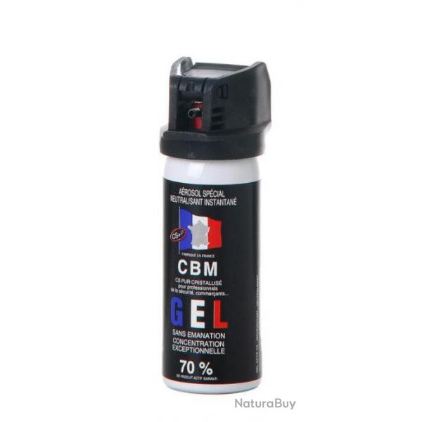 Bombe lacrymogne gel CS 50mL CBM