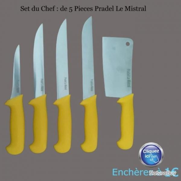 Set du Chef : de 5 Pieces Pradel Le Mistral THIERS FRANCE