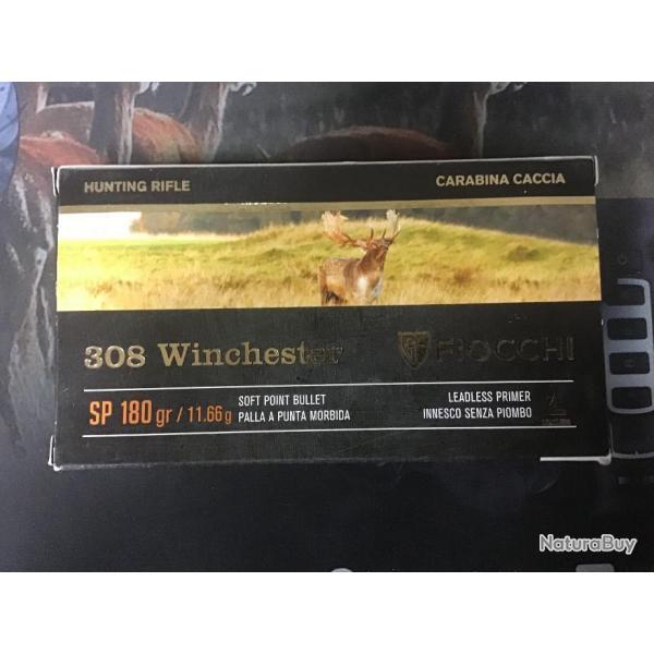 2 boites 308 Winchester Fiocchi 180GR