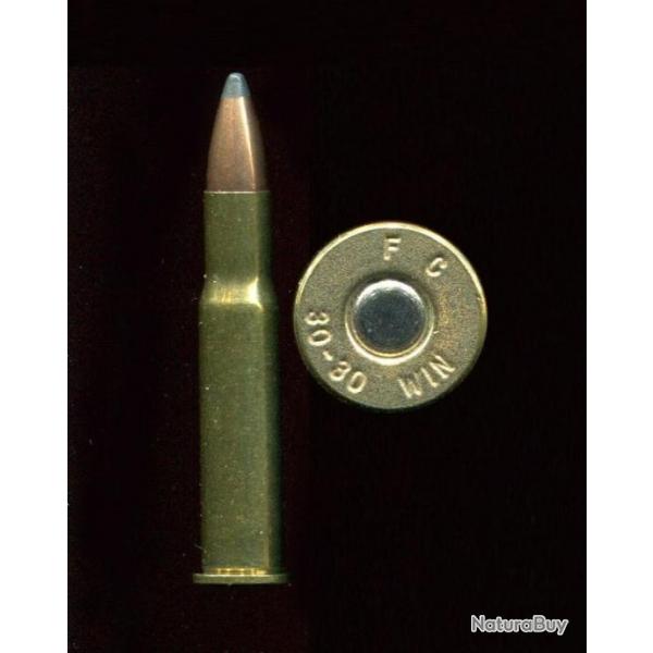 .30-30 Winchester - marque Federal Catridge FC - balle cuivre bout plomb pointu
