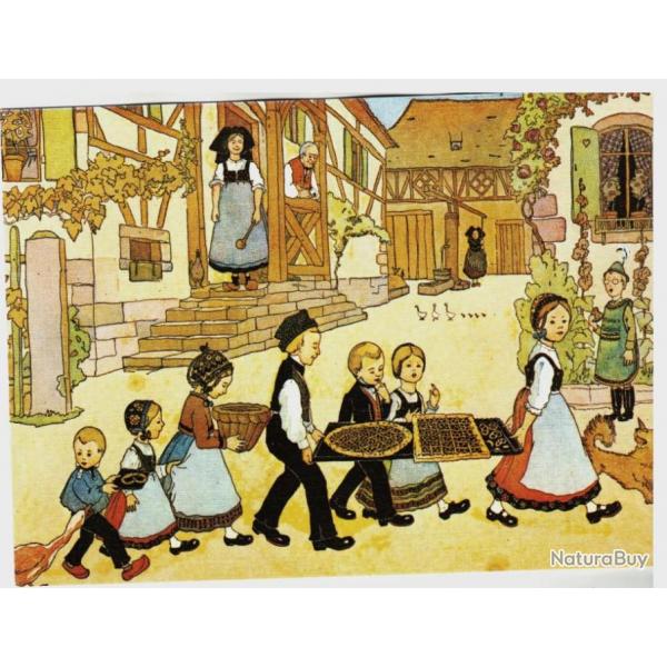 HANSI Illustrateur patriotique - Alsace - "Les Gteaux"