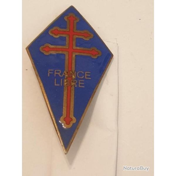 Perchoir 6 cm , insigne croix de Lorraine,  libration   P1