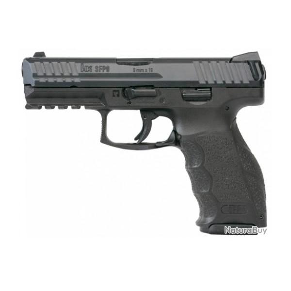 Pistolet HK SFP9 or SD Paddle noir cal.9mm para SA 15cps 119mm