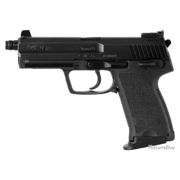 Pistolet HK USP Tactical noir cal.9mm para SA/DA 12cps