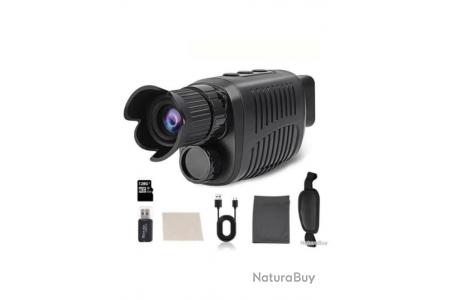 Dispositif de vision nocturne infrarouge 100% obscurité, lunette de vision  nocturne infrarouge 1080p Full Hd Enregistrer la photo et la vidéo pour la  chasse, les voyages, la surveillance (noir)