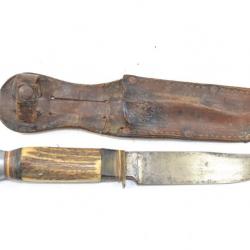 Couteau poignard de chasse Richard Abraham Herder, Solingen RICH. A. HERDER. Années 1930 - 1950