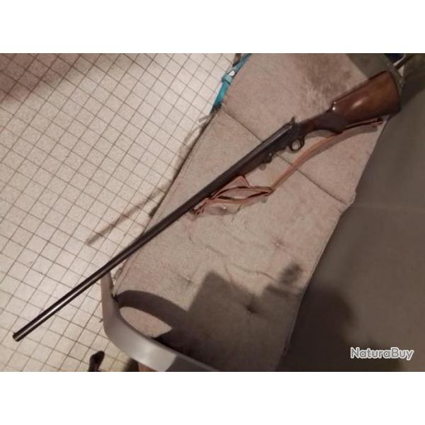 Superbe fusil de braconnier pliant HUMBERT calibre 24/65 parfait etat