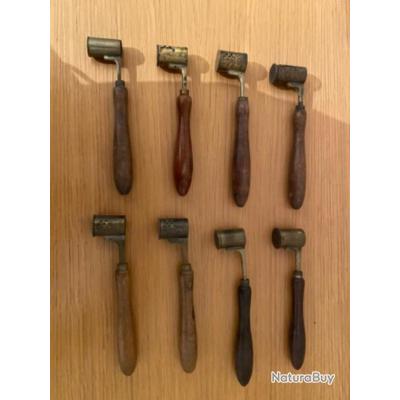 Lot De 23 Anciens Doseurs à Poudre Et Plomb Chasse + Divers - Occasion