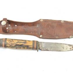 Petit couteau poignard de chasse Richard Abraham Herder, Solingen RICH. A. HERDER Années 1930 - 1950