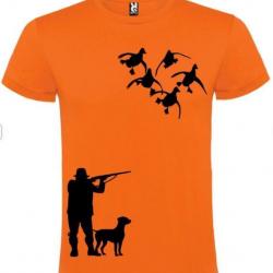 T-shirt 100 % coton motif chasse aux canards votre t-shirt chasse spéciale cadeaux noel personna....