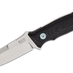 Couteau MKM TPF Defense Black Manche G10 Lame Acier CPM-MagnaCut Etui Cuir Made Italy MKMTPFDGBK