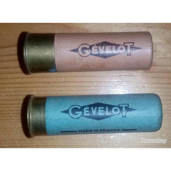 Lot de 2 cartouches calibre 16 Gvelot