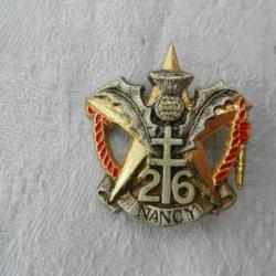 insigne militaire régimentaire français 26° régiment d'infanterie