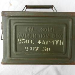 caisse/boîte à munitions US VIDE calibre 30M1 2ème guerre WW2