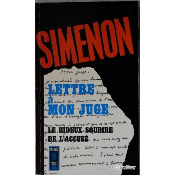 Lettre  mon juge - Georges Simenon