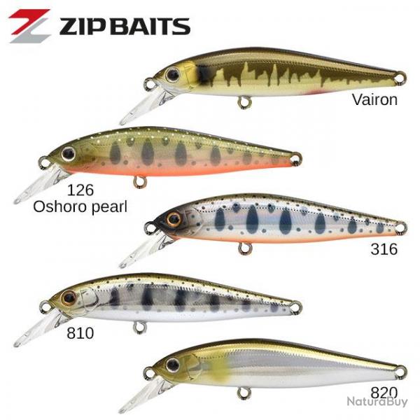 Leurre ZIP BAIT Rigge Flat 70S 126 Oshoro Pearl