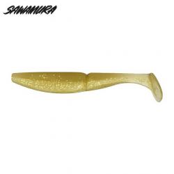 Leurre One up shad 4 Sawamura 8,4cm Golden Waka
