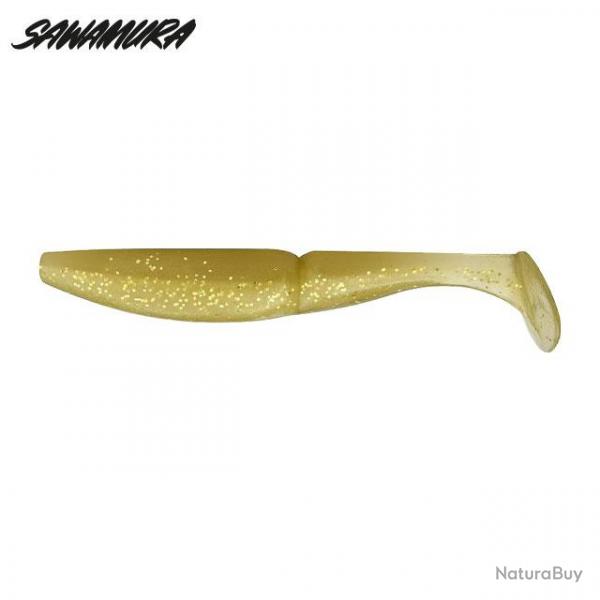 Leurre One up shad 5 Sawamura 10,6cm Golden Waka