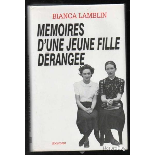 mmoires d'une jeune fille drange de bianca lamblin