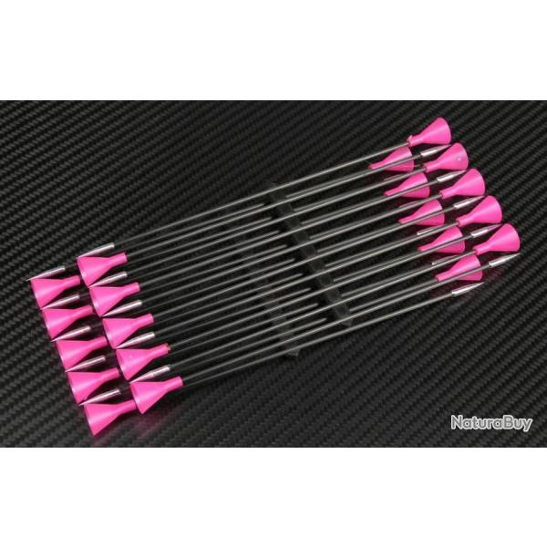 Darts / Flchettes Alex en carbone avec pointes acier - Pack de 10 Jaune