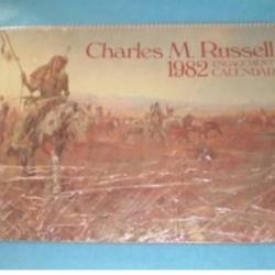 Calendrier C.M.RUSSELL 1982 ! Collection !