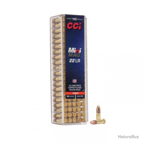 Balles CCI Minimag Hs cuivre - Cal. 22LR Par 1 22LR 40