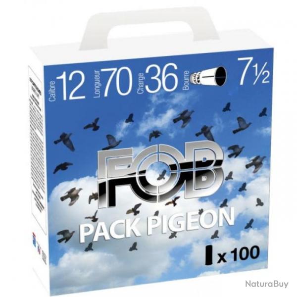 Pack 100 Cartouches FOB Pigeon Cal.12 70 Par 1 36 g