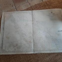 Carte Marine ancienne de l l'amirauté britanique. Royal navy. Mer rouge