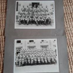 Lot de 2 photos de regiment format A4 avant guerre