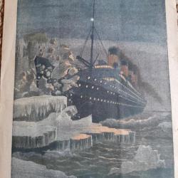Authentique exemplaire du journal d avril 1912 annonçant le naufrage du Titanic