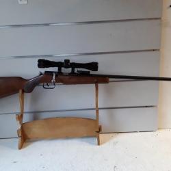 10043 CARABINE MANUARM B10 MONOCOUP CAL 22LR + LUNETTE RTI 4X32 OCCASION TRES BON ETAT