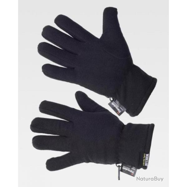 gants polaire noire