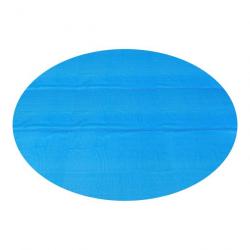 Bâche solaire de piscine ronde diamètre 549 cm polyéthylène bleu 03_0006681