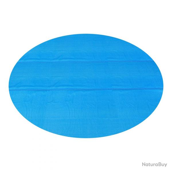 Bâche solaire de piscine ronde diamètre 549 cm polyéthylène bleu 03_0006681