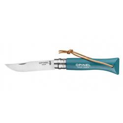 Couteau pliant Opinel Baroudeur N°06 Inox Turquoise