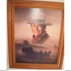 Cadre "John WAYNE" importé des U.S.A. ! Collection !