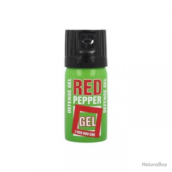 Lot de 2 Bombe Aerosol Lacrymogne Gel Red Pepper Sharg 40 ml