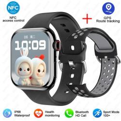 Montre Connectee Watch9 pour Android iOs SmartWatch9, Couleur: Noir Black 1