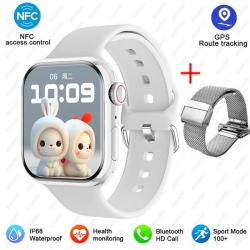 Montre Connectee Watch9 pour Android iOs SmartWatch9, Couleur: Blanc 2