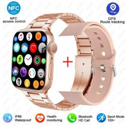 Montre Connectee Watch9 pour Android iOs SmartWatch9, Couleur: Rose 3