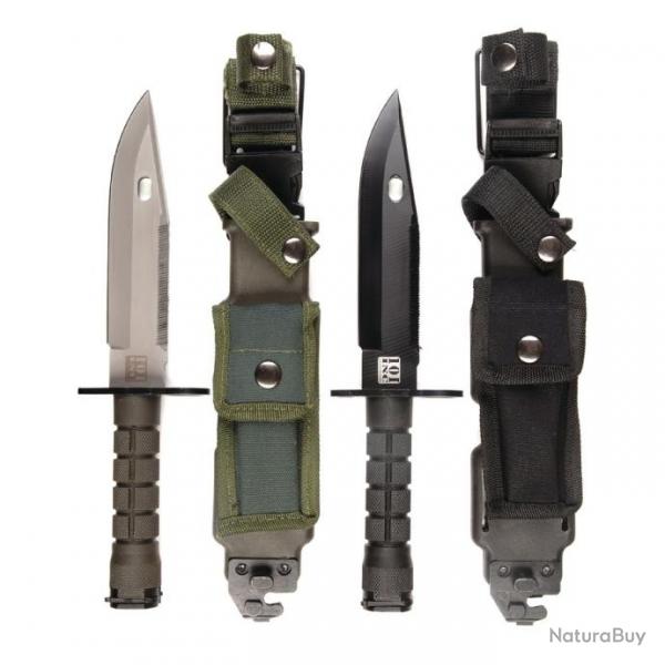 Couteau combat militaire US M9 (Couleur Noir)