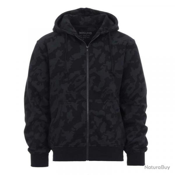 Veste  capuche avec zip Kosumo (Couleur Camouflage Night, Taille S)