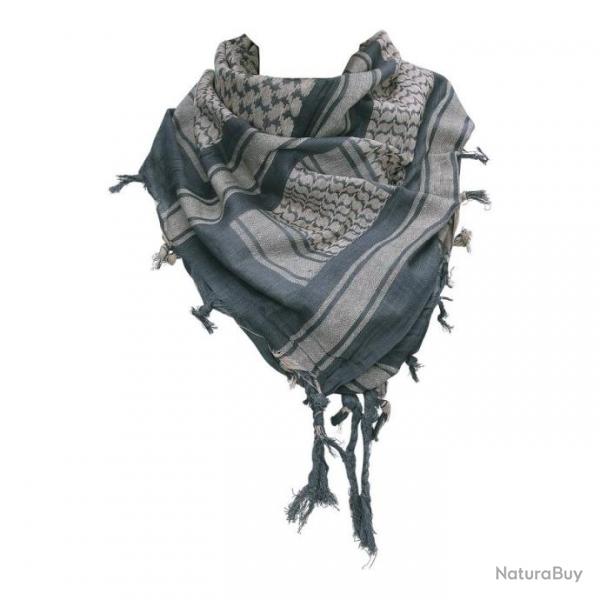 Keffieh foulard Palestinien (Couleur Gris/Sable)