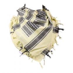 Keffieh foulard Palestinien (Couleur Noir/Sable)