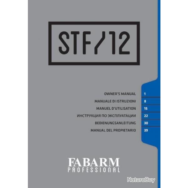 notice + clat fusil FABARM STF 12 STF12 (envoi par mail) - VENDU PAR JEPERCUTE (m1773)