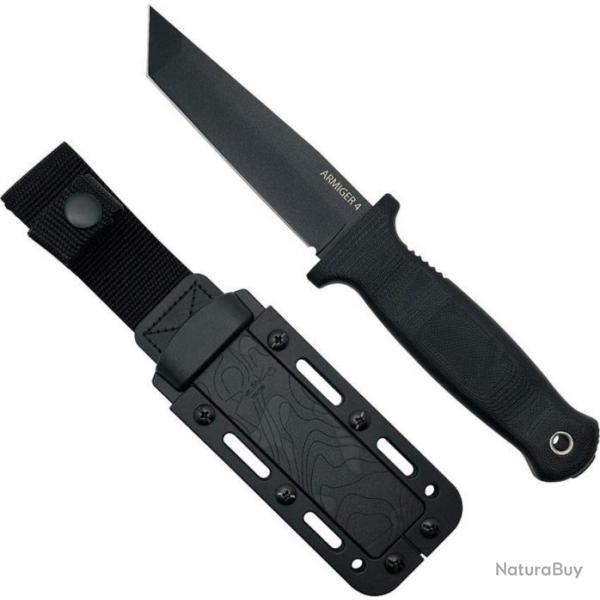 Couteau Demko Armiger 4 Lame Acier 80CrV2 Tanto Manche Polymre Etui Kydex DEM09646