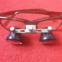 lunette loupe ancienne bijoutier, scientifique, experience ,atelier,bricolage